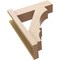 Ekena Millwork 5 1/2-in W x 16-in D x 20-in H Balboa Block Rough Cedar Woodgrain TimberThane Outlooker, Primed Tan OUTUR055X16X20BOA44RCPR - alternate 5